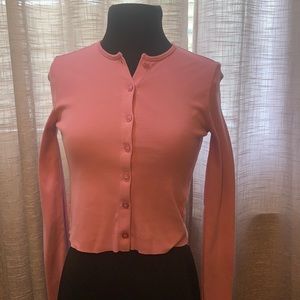4/$25 NWT Urban Outfitters pink button up cotton shirt